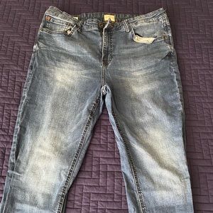 Slim fit 36x34 mens blue jeans